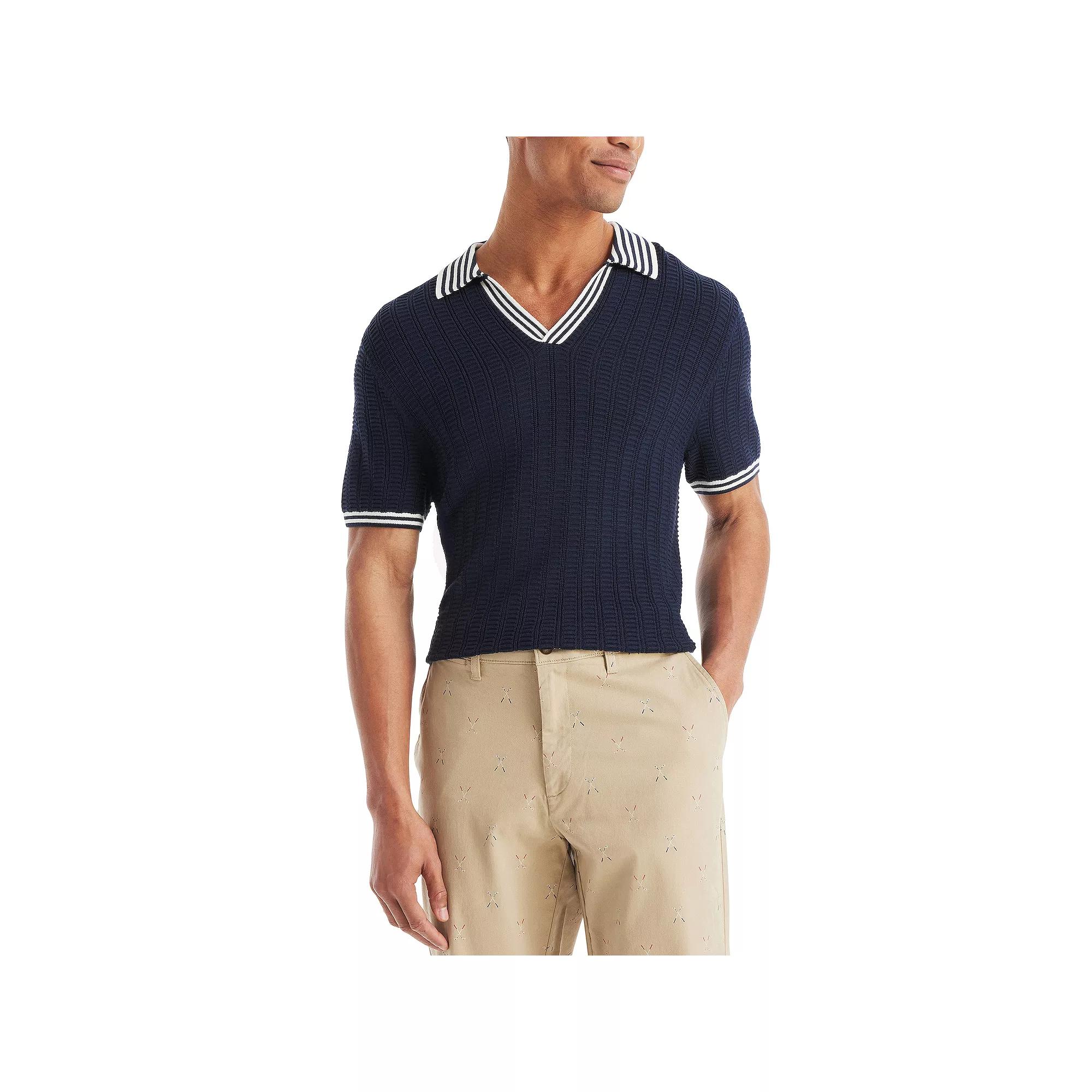 Men's Nautica Textured Sweater Polo,  Product Image