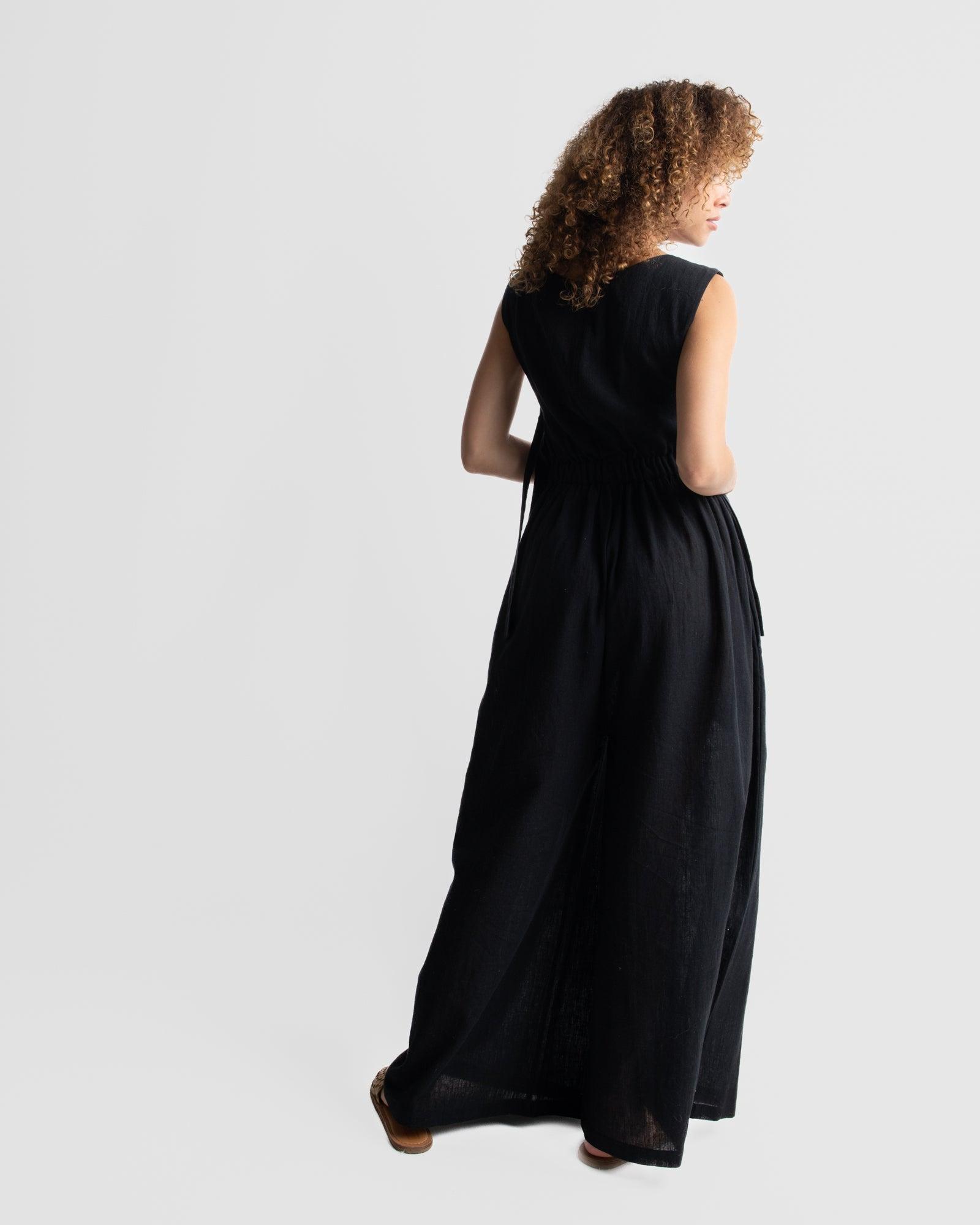 Black organic jump-suit Product Image