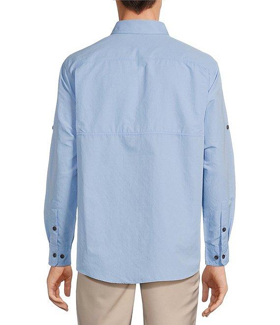Roundtree & Yorke The Charter Performance Vented Long Sleeve Solid Fishing Sport Shirt Product Image