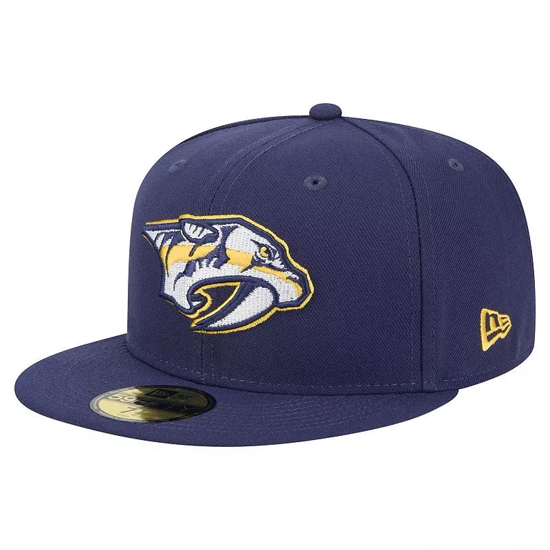 Men's New Era Navy Nashville Predators Core 59FIFTY Fitted Hat,  Product Image
