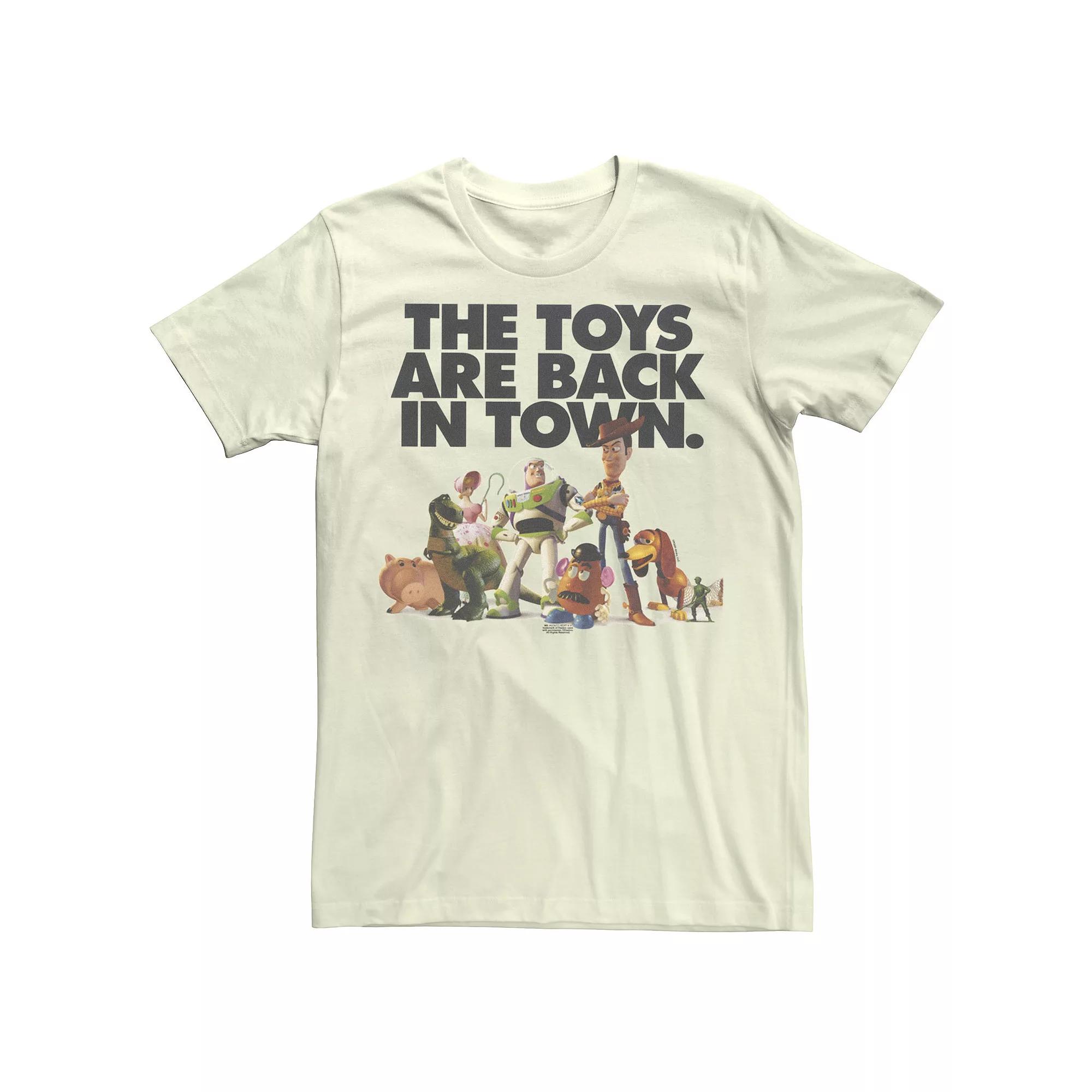 Disney / Pixar's Toy Story Men's Toys Are Back In Town Tee, Size: Medium, White Product Image