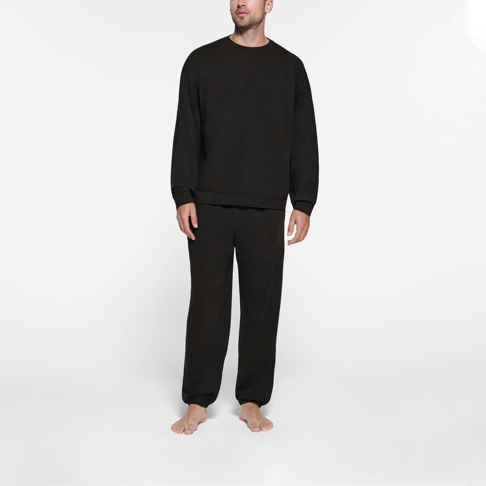 TERRY MENS RELAXED CREWNECK | WASHED OBSIDIAN Product Image