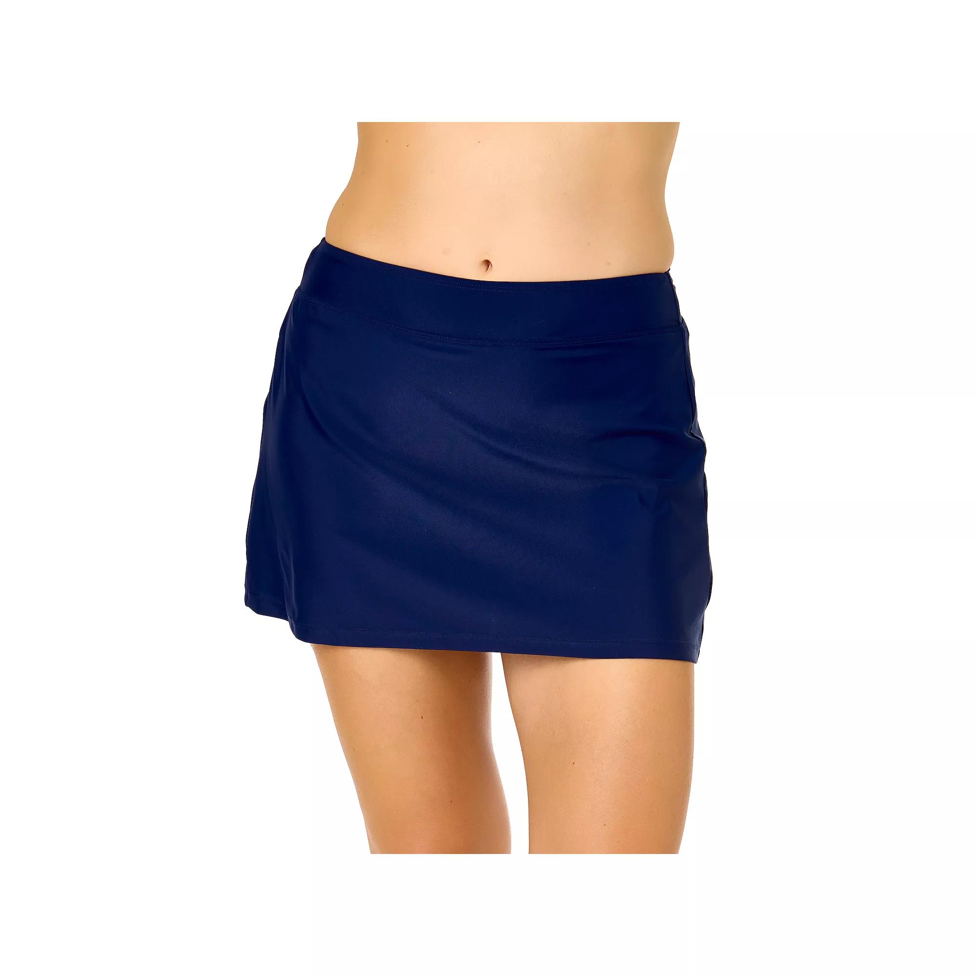 Women's Lands' End Soft Banded Swim Skort, Size: Small, Deep  Blue Product Image