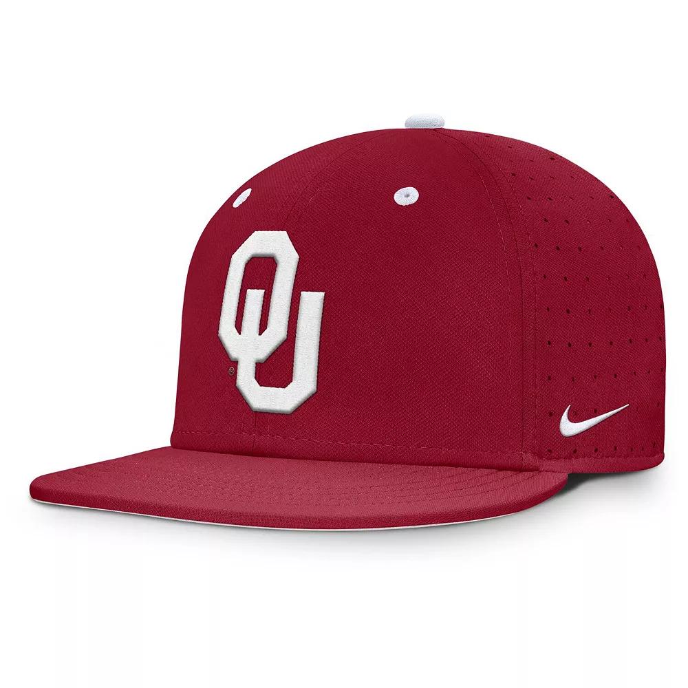Oklahoma Sooners Dugout True Menâs Nike Men's Dri-FIT College Fitted Hat Product Image