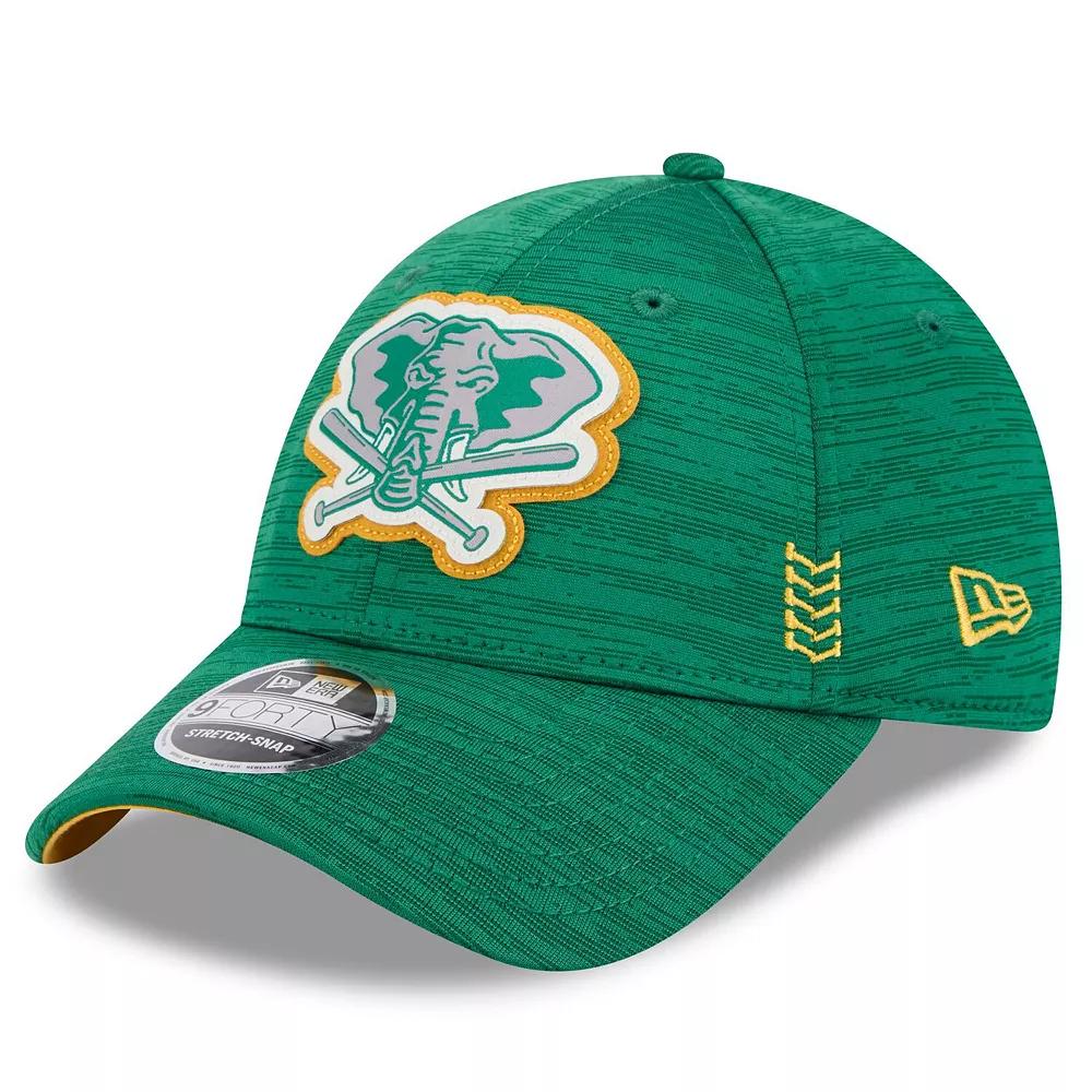 Men's New Era  Green Oakland Athletics 2024 Clubhouse 9FORTY Adjustable Hat Product Image