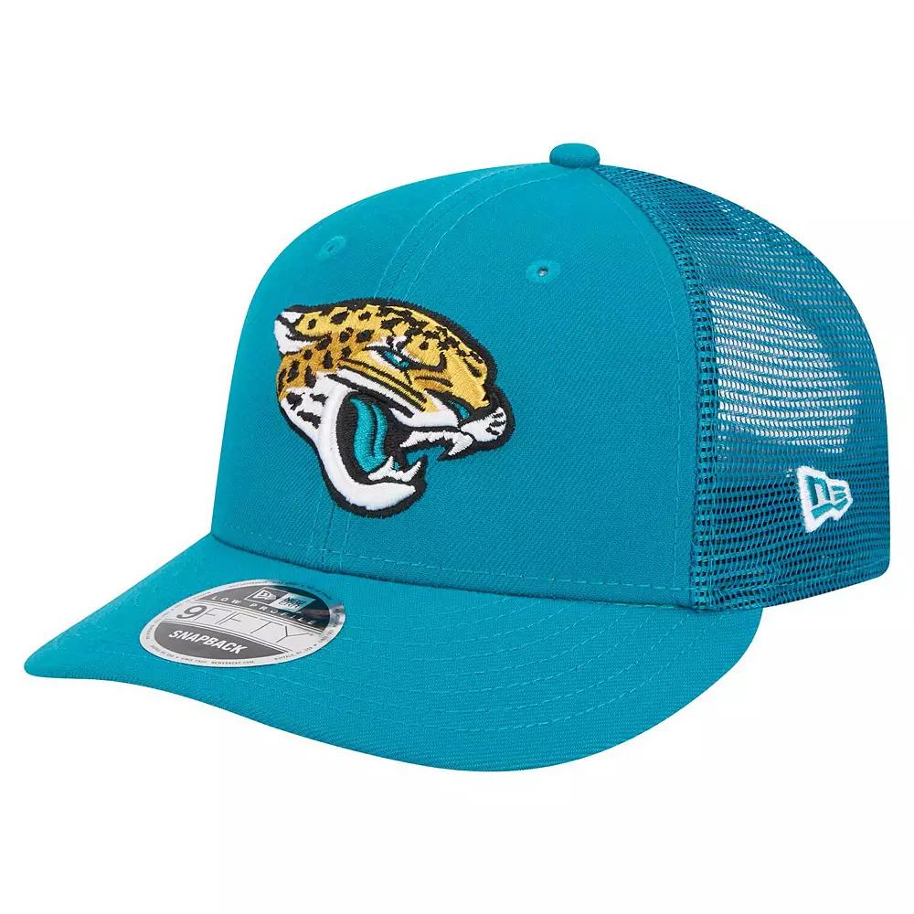 Men's New Era Teal Jacksonville Jaguars Low Profile 9FIFTY Snapback Hat, Blue Product Image