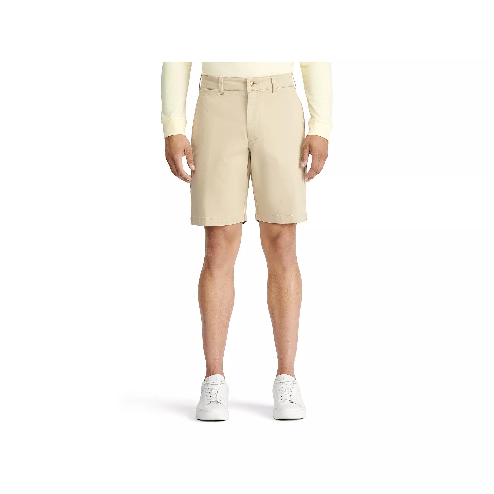 Men's IZOD Saltwater 9.5-in. Flat Front Shorts, Size: 40, Silver Birch Product Image