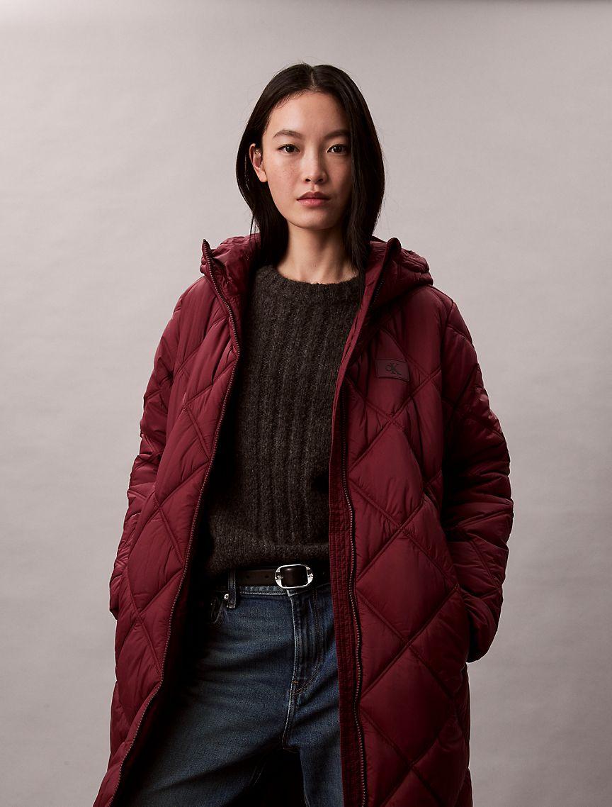 Long Hooded Puffer Jacket Product Image