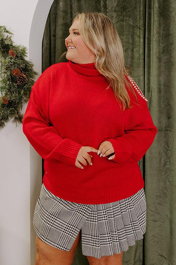 Holiday Social Knit Sweater Curves Product Image