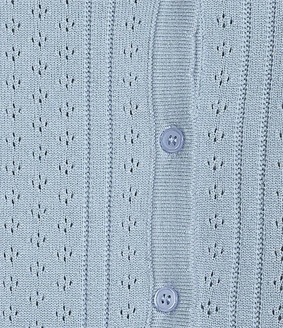 Bailey Rose Long Sleeve Pullover Pointelle Sweater Coordinating Top Product Image