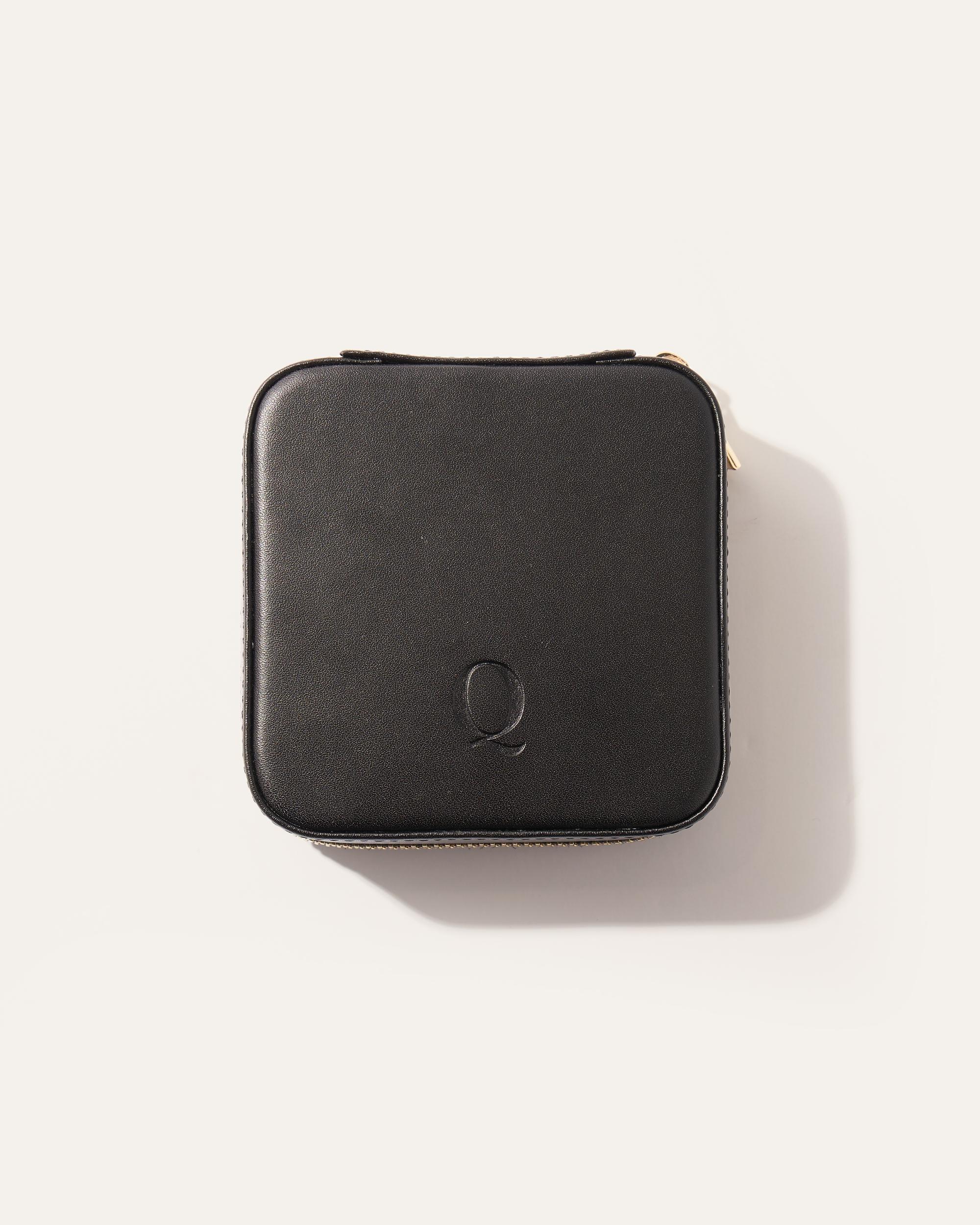 Quince | Women's Leather Jewelry Travel Case in Beige Product Image