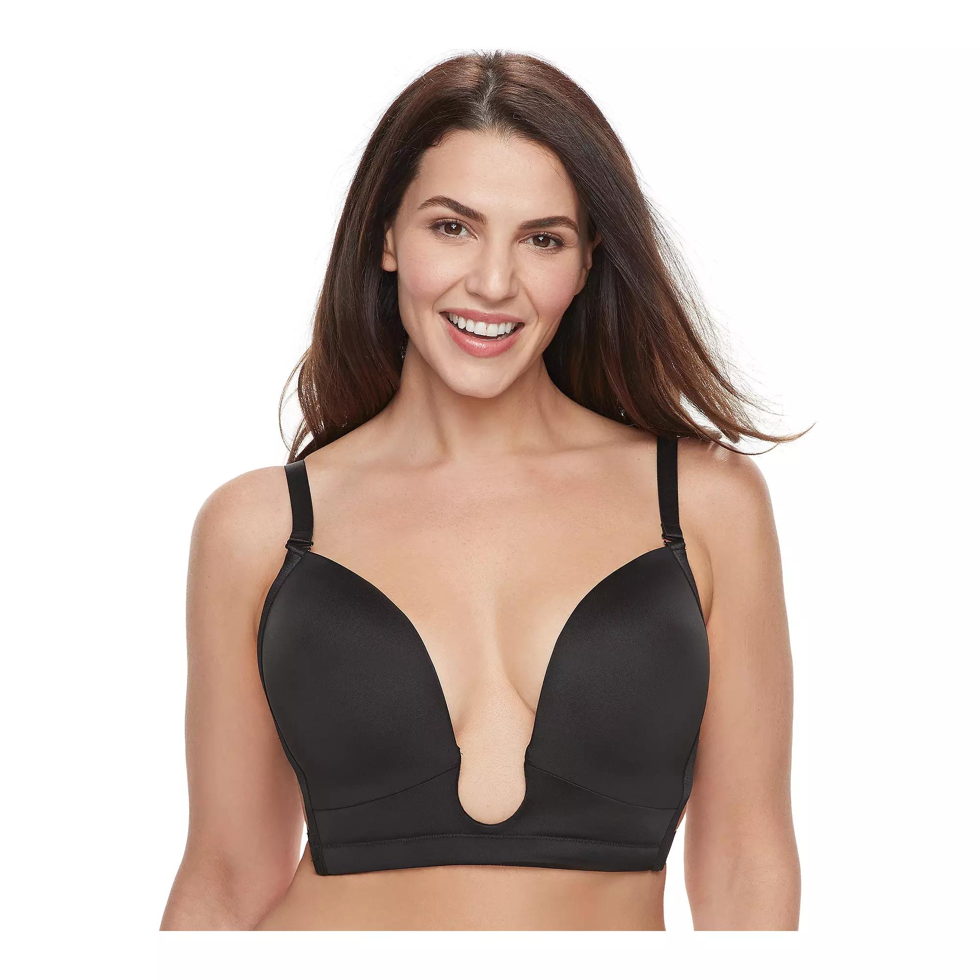Full Figure Maidenform® Plunge Bra M2310, Women's, Size: 11, Black Product Image
