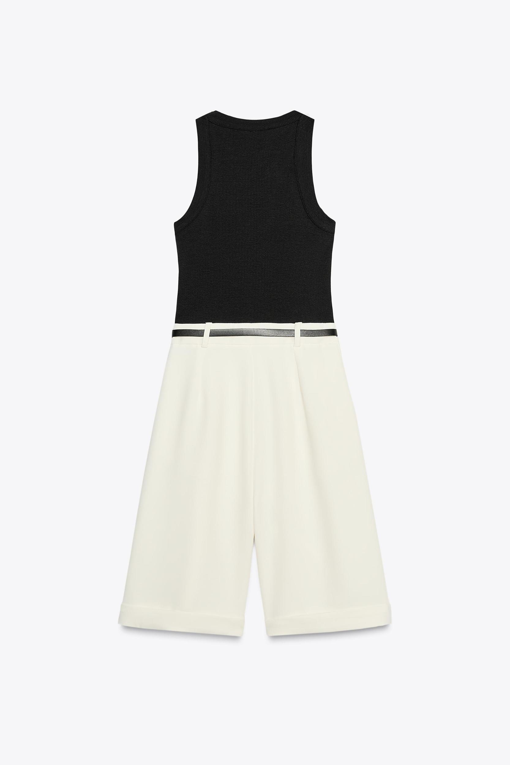 BELTED COMBINATION SHORT JUMPSUIT Product Image