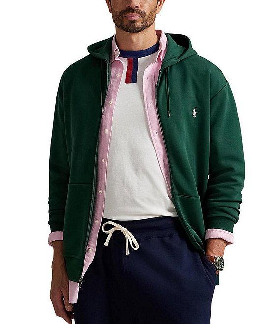 Polo Ralph Lauren Big & Tall Double-Knit Long Sleeve Full-Zip Hoodie Product Image