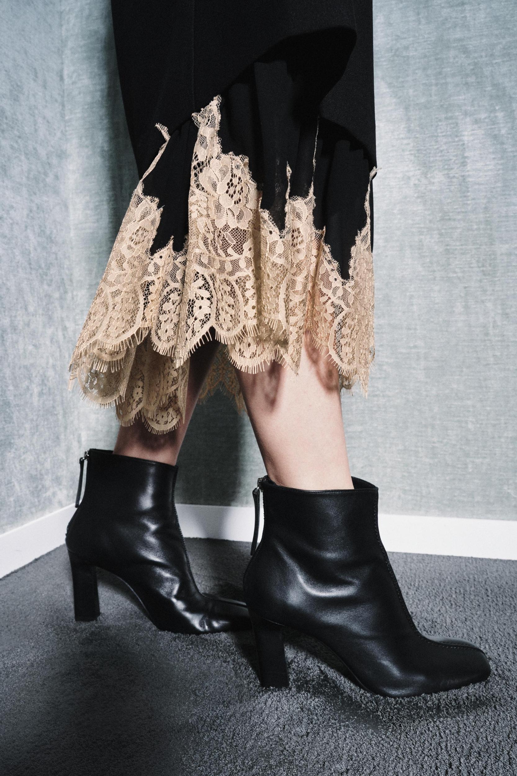 LIMITED EDITION LEATHER HEELED ANKLE BOOTS Product Image