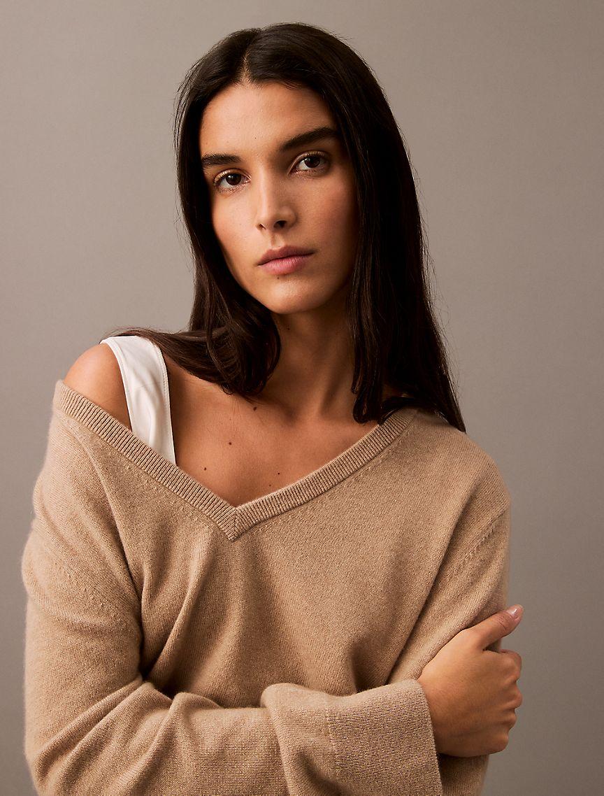 Cashmere V-Neck Sweater Product Image