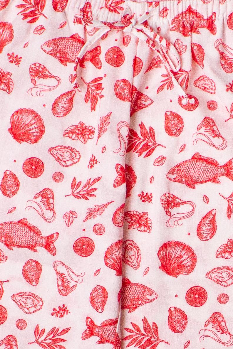 Ocean Life Printed Beach Pants Product Image