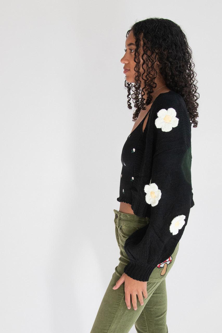 3D Daisy Cardigan Product Image