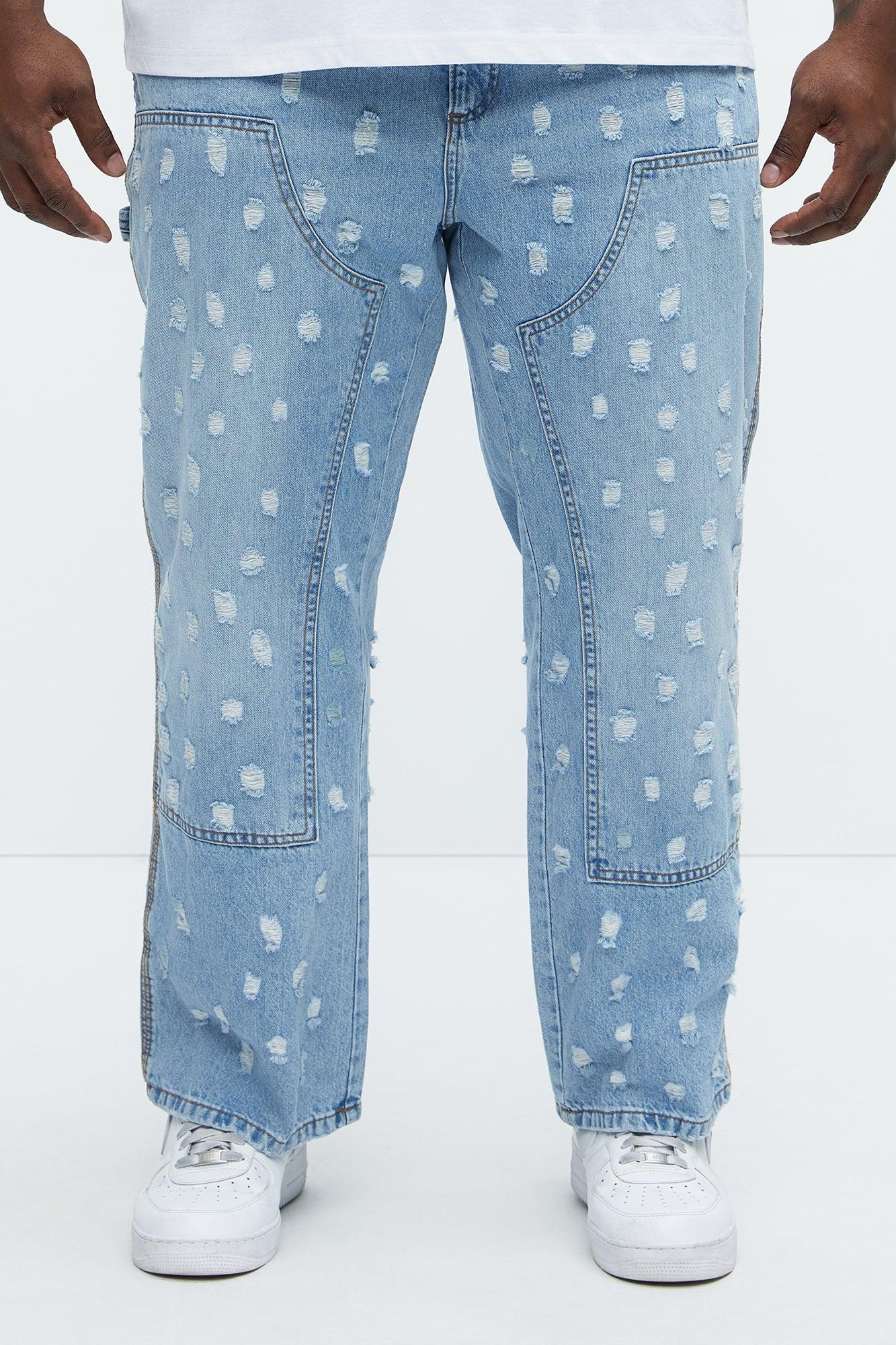 Pressure Points Straight Jeans - Light Wash Product Image