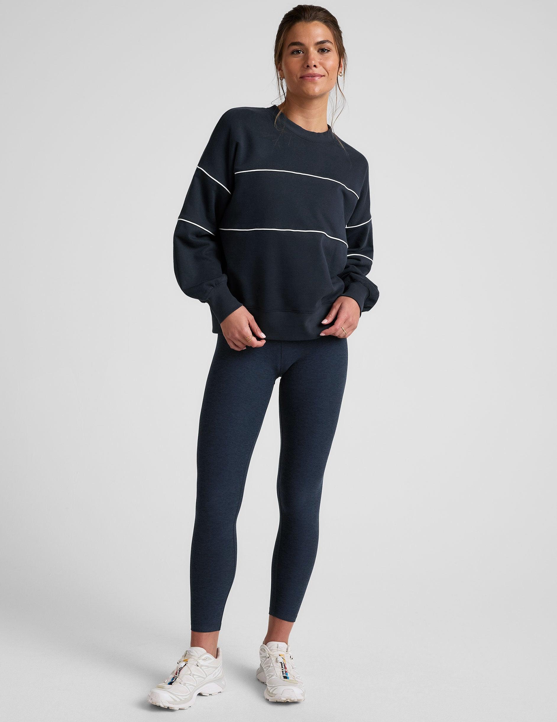 LuxeFleece Piper Boxy Sweatshirt Product Image