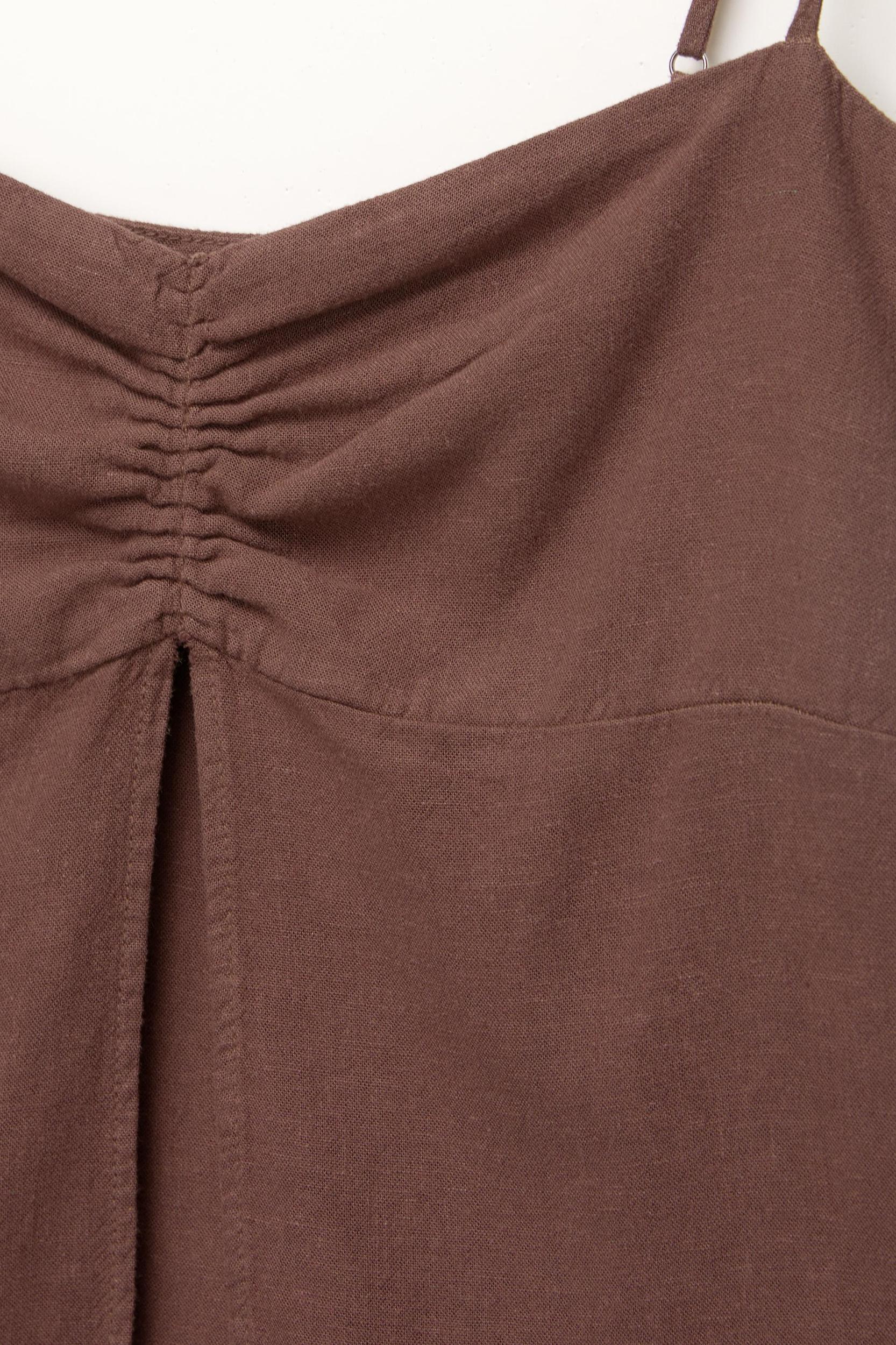 Strappy top with linen Product Image