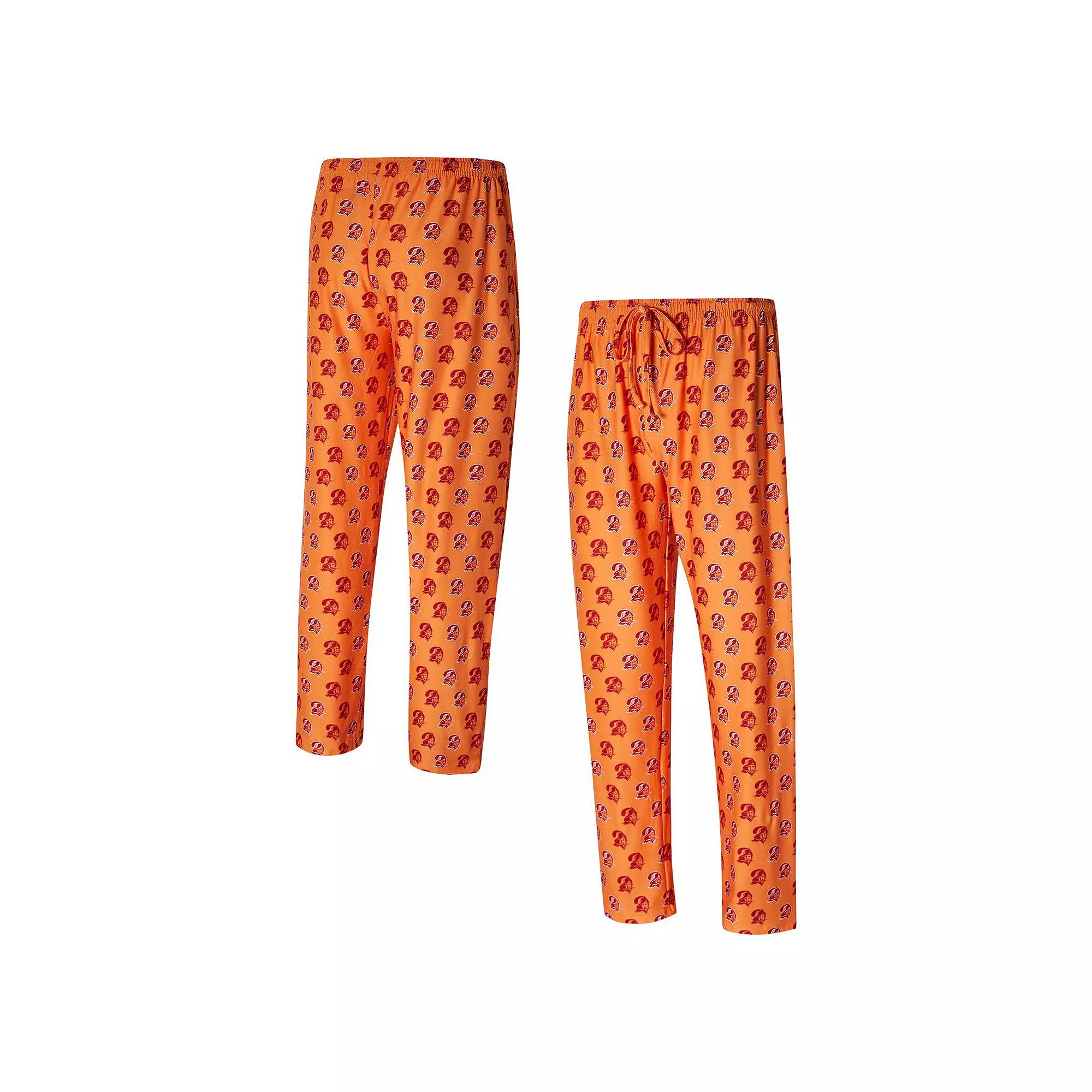 Men's Concepts Sport Orange Tampa Bay Buccaneers Record Throwback All Over Knit Pants, Size: 2XL Product Image