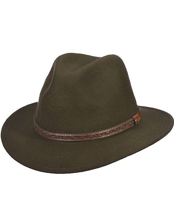 Dorfman Milano Scala Water Repellent Wool Felt Safari 2 1/2#double; Brim Hat Product Image