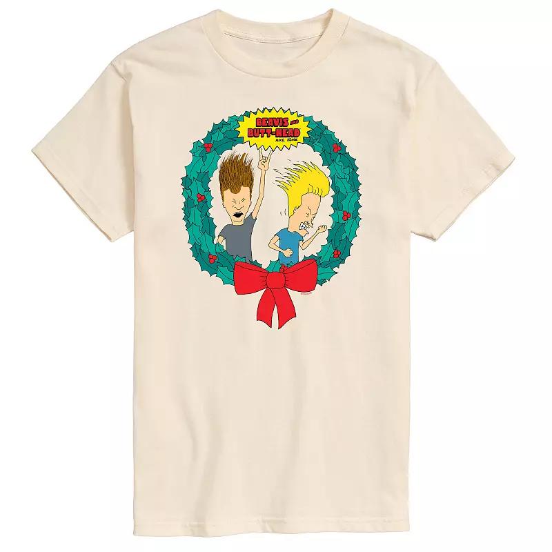 Mens Beavis And Butthead Rockin Wreath Tee Product Image