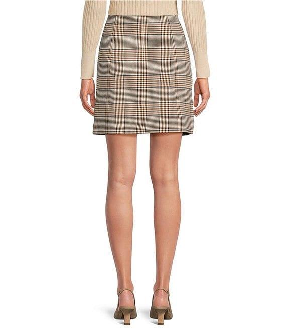 tyler boe Coordinating Cindy Buckingham Plaid Mini Pencil Skirt Product Image