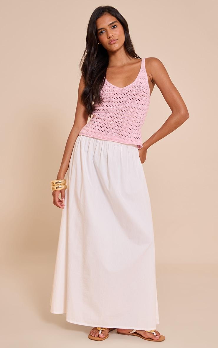 Pink Crochet Cami Top Product Image