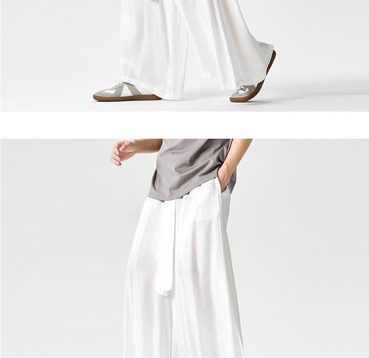 Mid Rise Patterned Print Wide Leg Pants Product Image