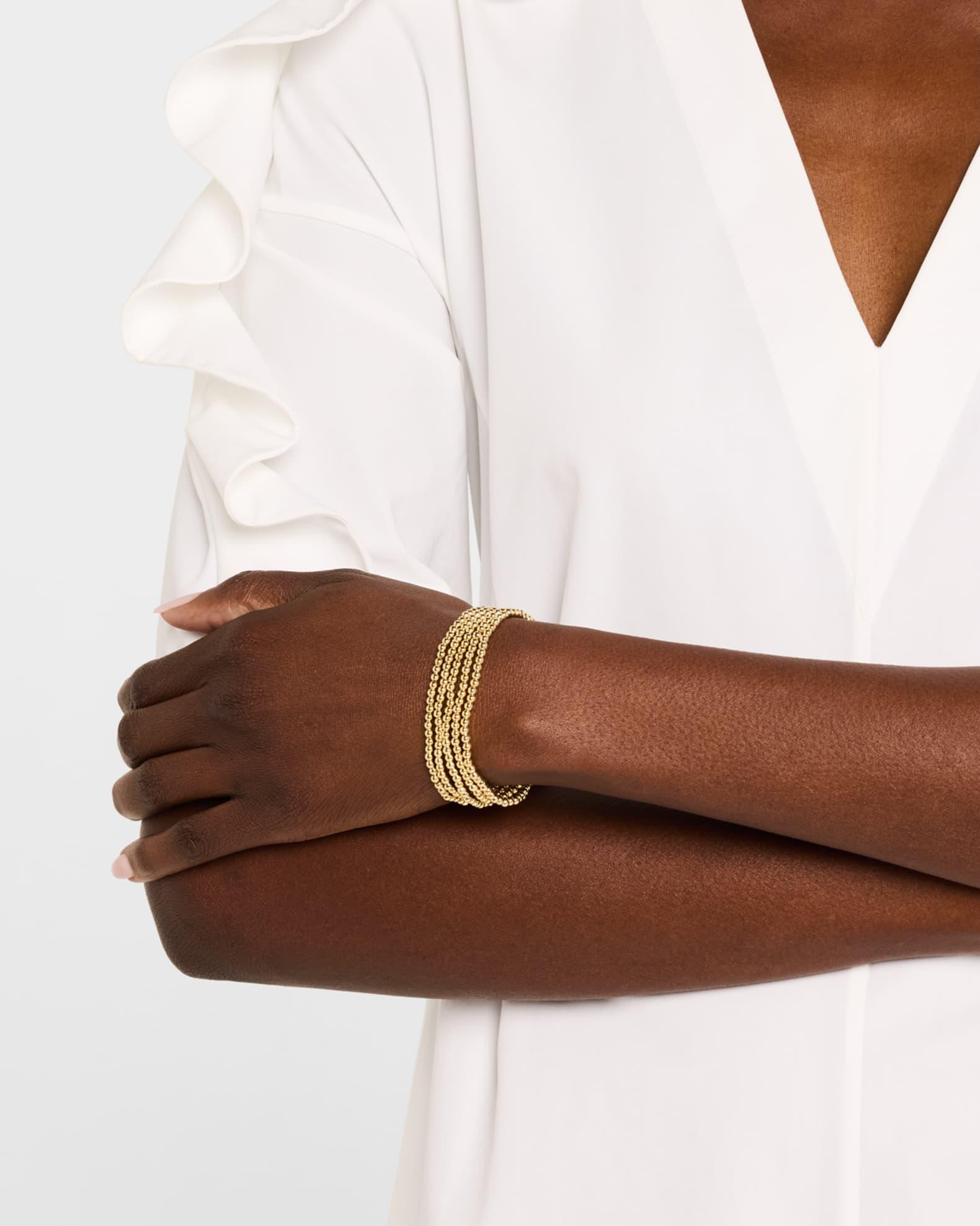 Alternating Pisa Beaded Stretch Bracelets, Set of 3 Product Image