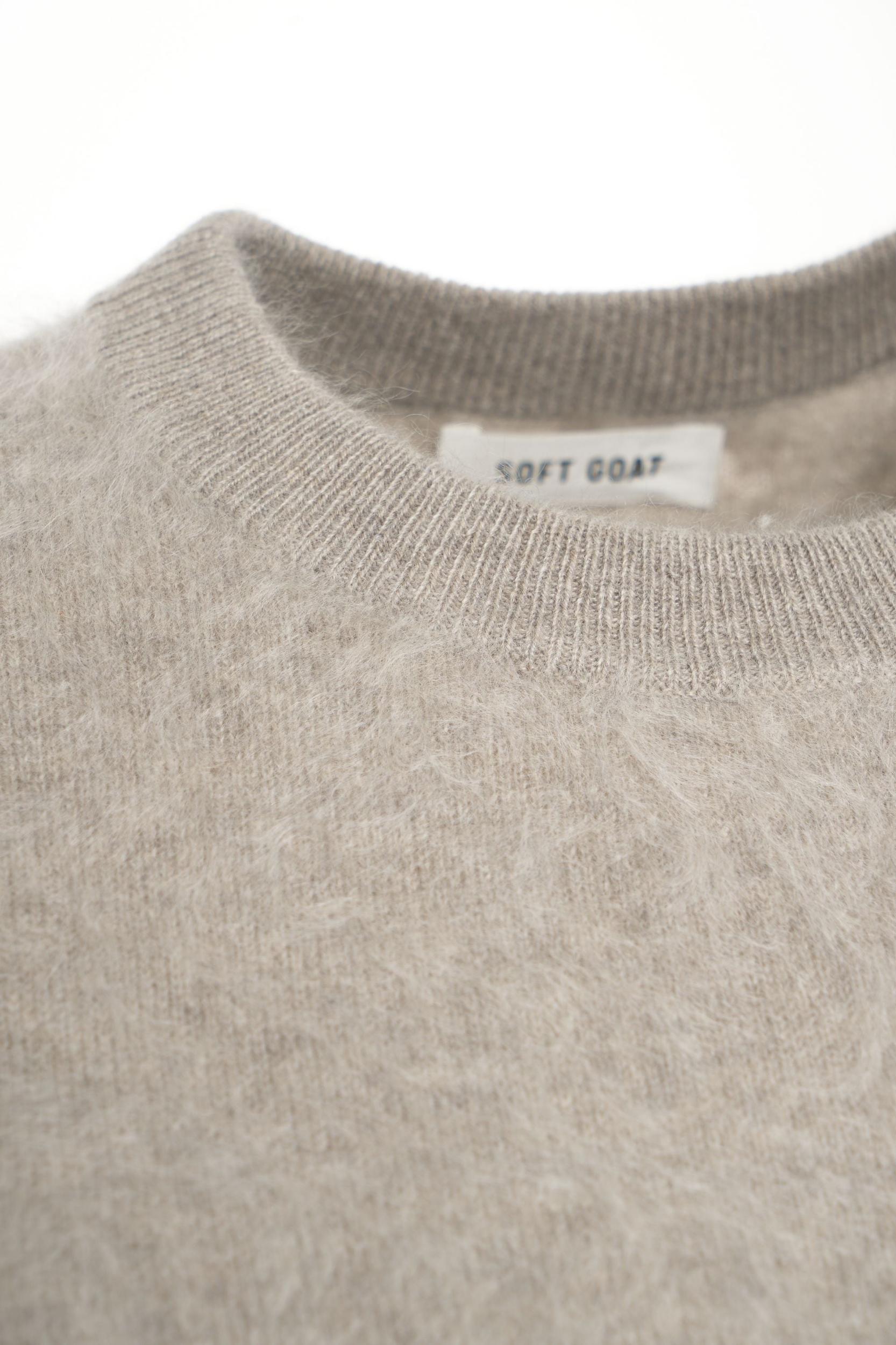 Brushed cashmere t-shirt Product Image