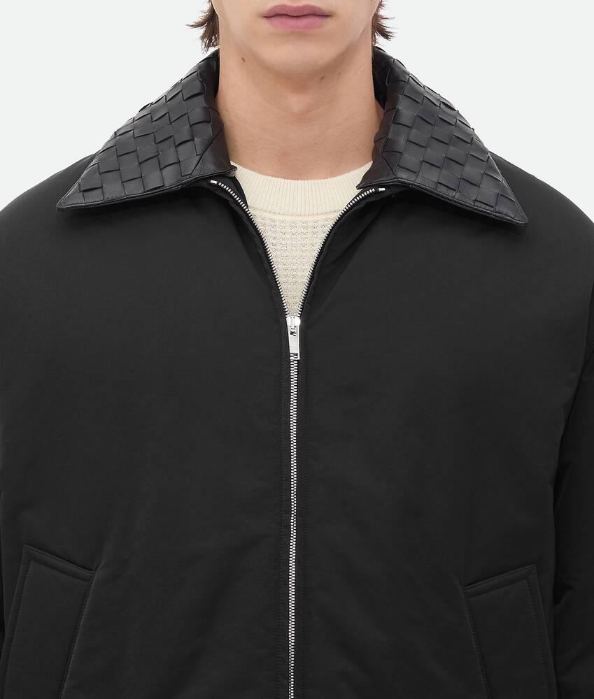 Men's Tech Nylon Puffer Jacket in Black Product Image
