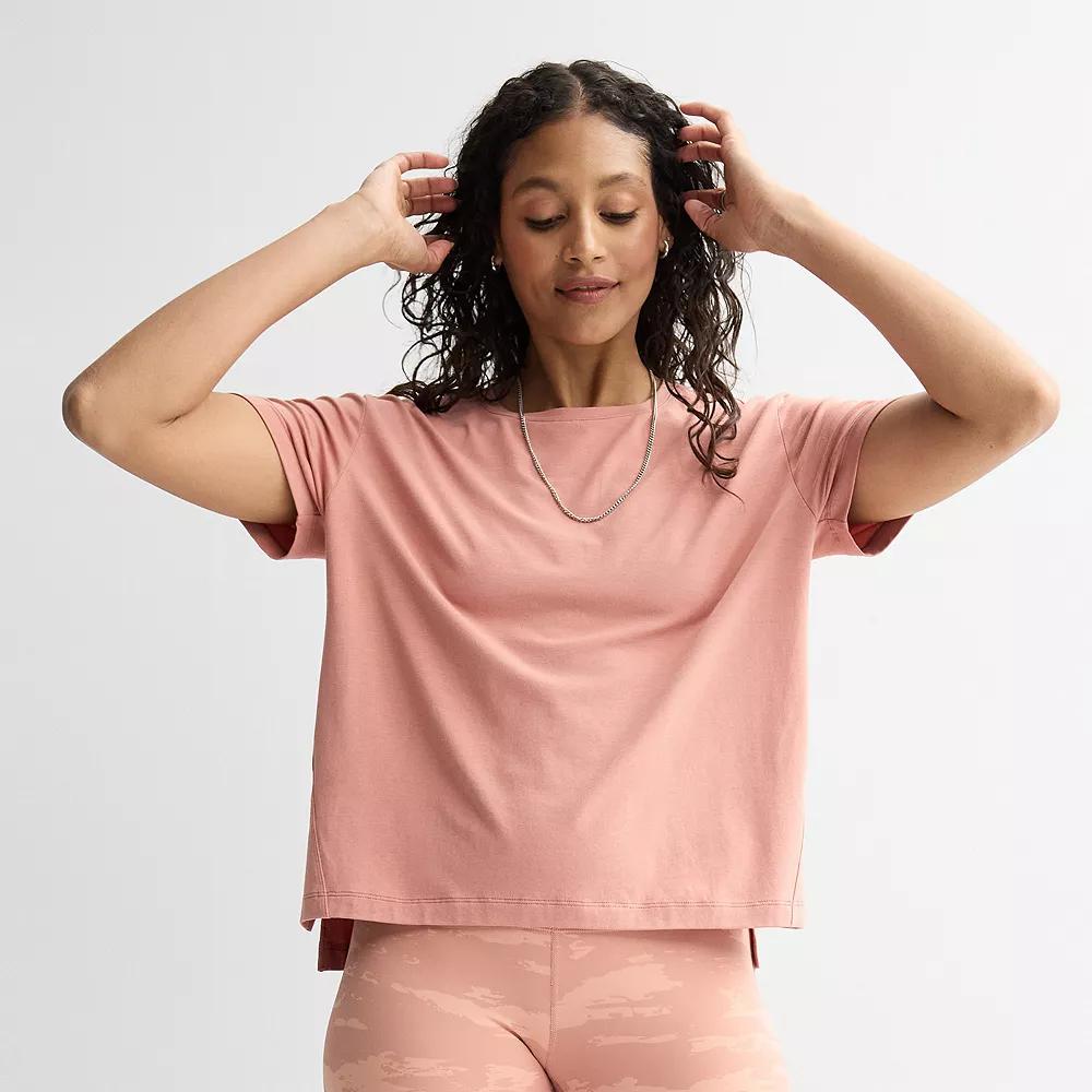 Women's FLX Easy Restore Short Sleeve T-Shirt, Size: XL, Pink Foundation Product Image