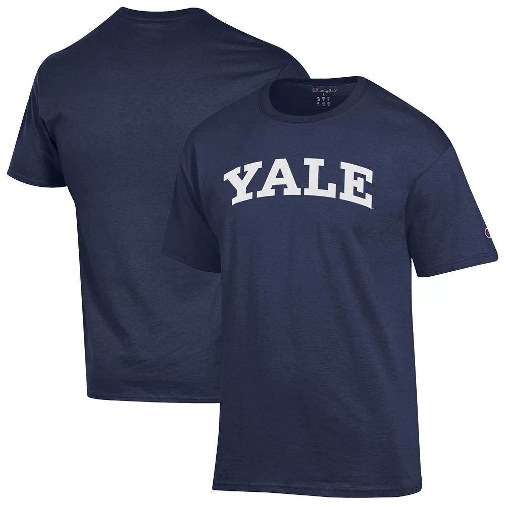 Men's Champion  Navy Yale Bulldogs Basic Arch T-Shirt, Size: Medium, Yal Blue Product Image
