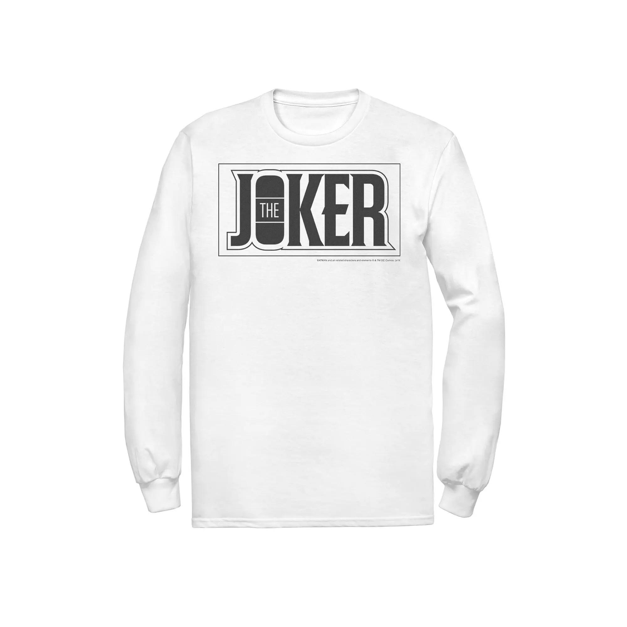 Men's DC Comics The Joker Bold Text Poster Tee,  Product Image