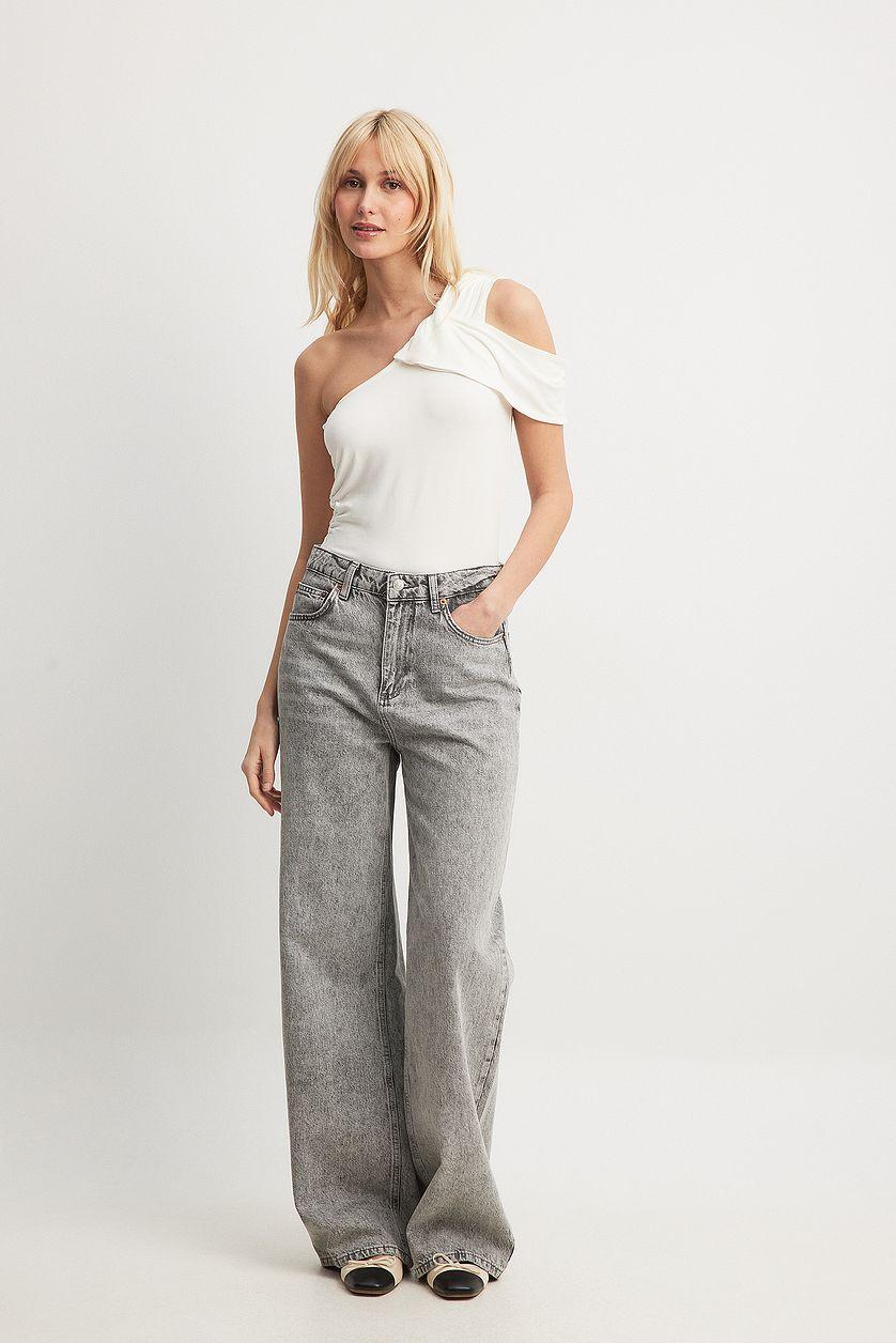 One Shoulder Drapy Top Product Image