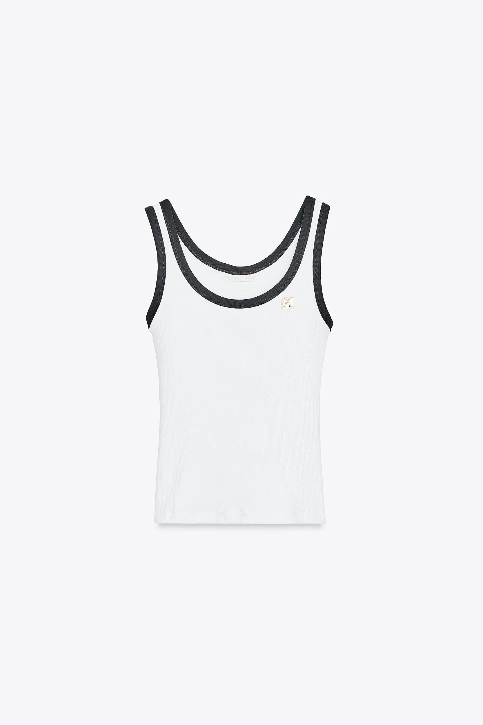 ZARA BROOCH TRIM TOP Product Image