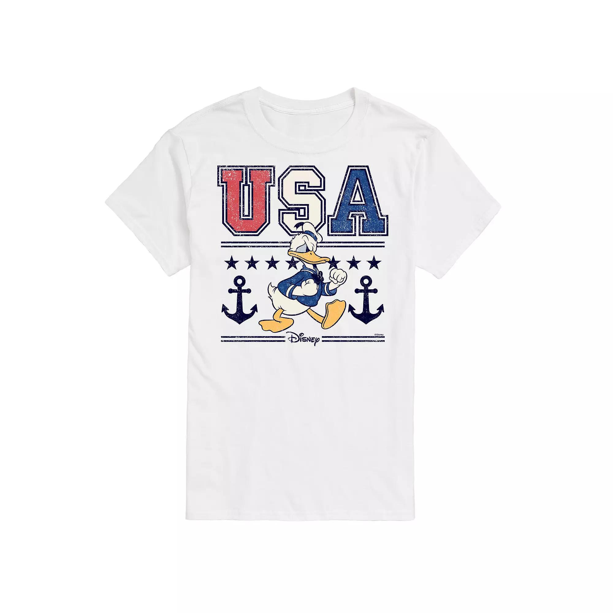 Disney's Donald Duck Men's USA Naval Graphic Tee,  Product Image