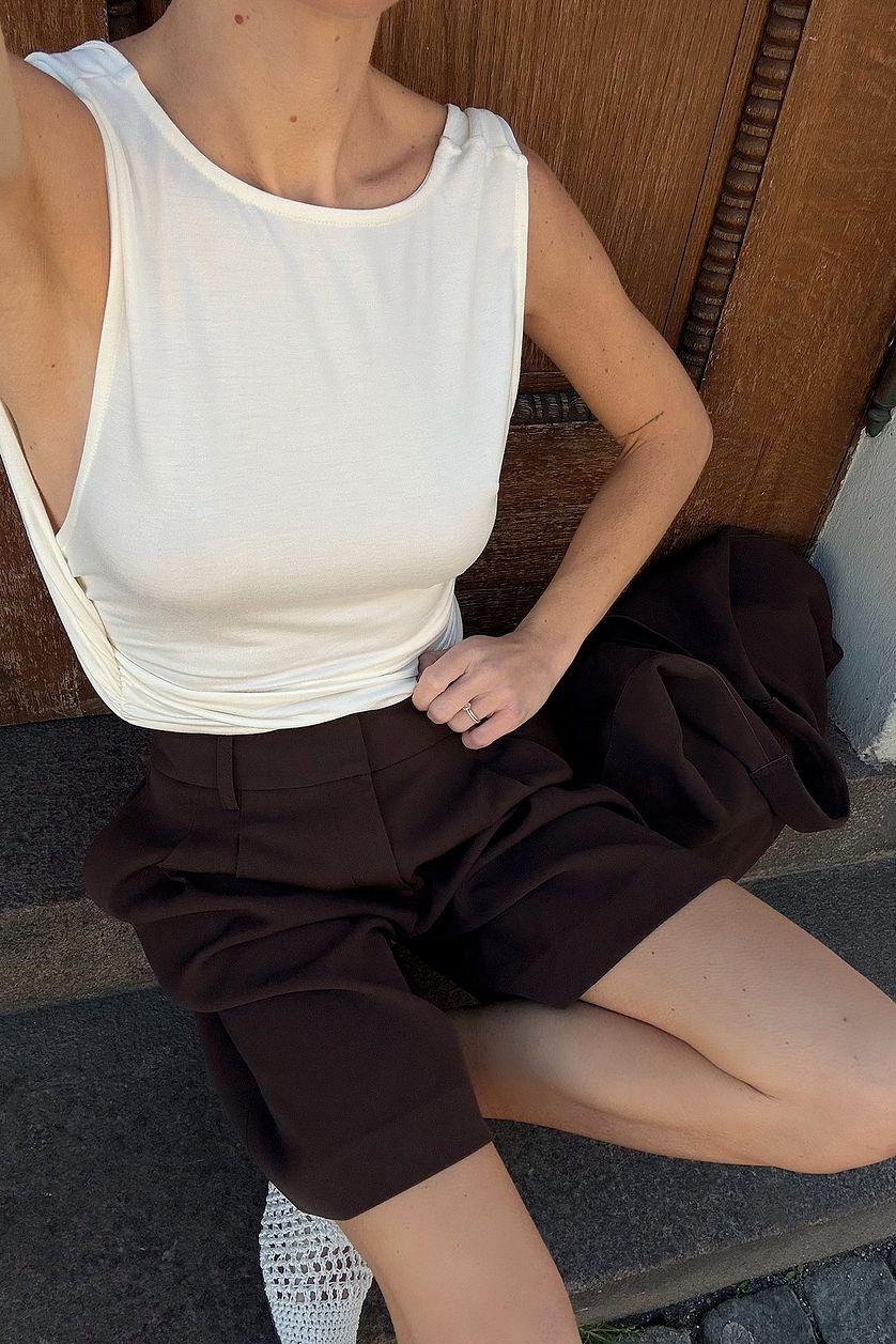 Soft Line Deep Back Top Product Image