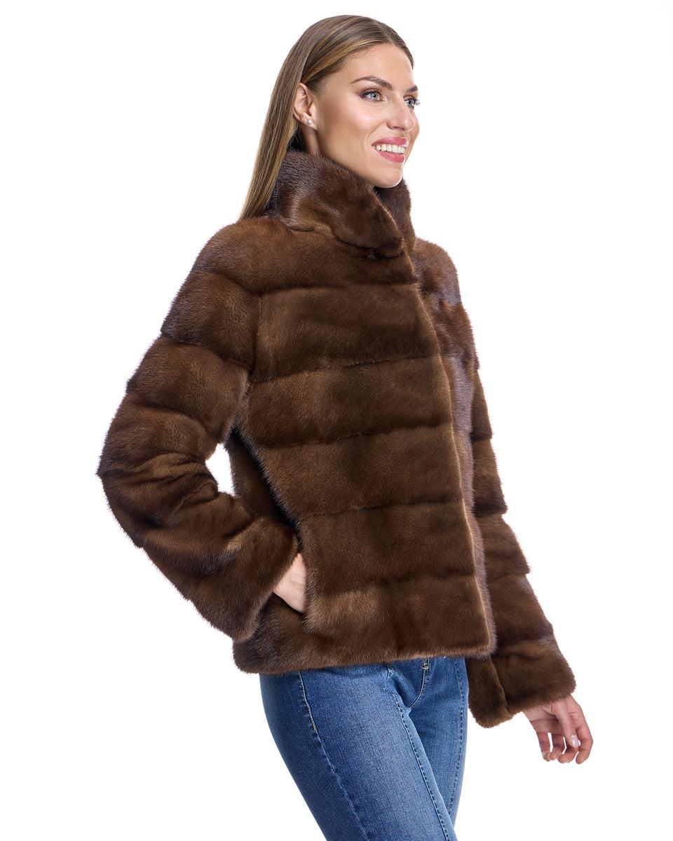 Horizontal Mink Jacket Product Image