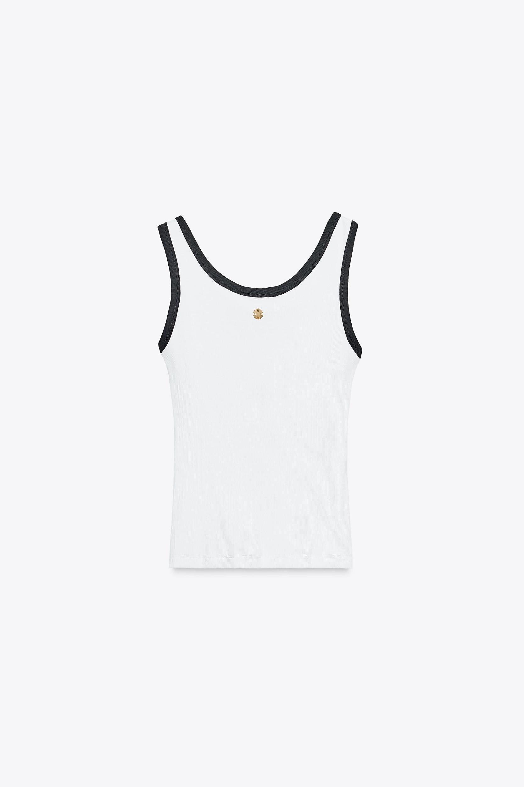 ZARA BROOCH TRIM TOP Product Image