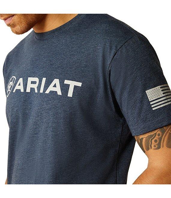 Ariat Shield Flag Short-Sleeve Logo Graphic T-Shirt Product Image