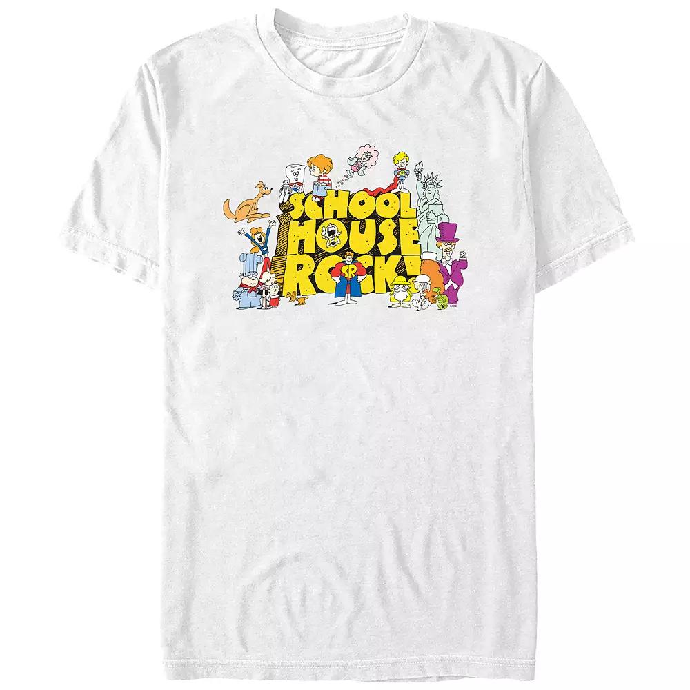 Men's Schoolhouse Rock! Group Poster Graphic Tee,  Product Image