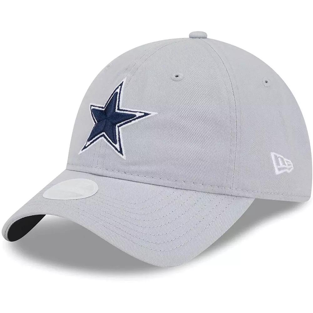 Women's New Era Gray Dallas Cowboys Main Core Classic 2.0 9TWENTY Adjustable Hat, Grey Product Image