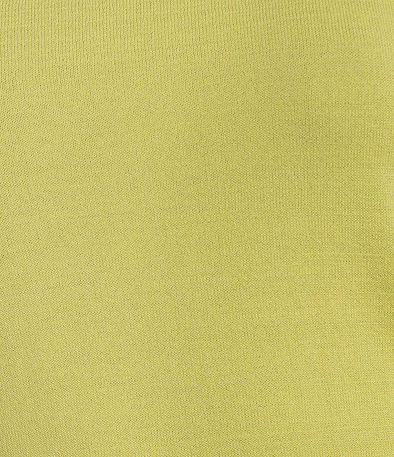 Calvin Klein Sweater Knit Crew Neck Short Sleeve Relaxed Fit Blouse Product Image