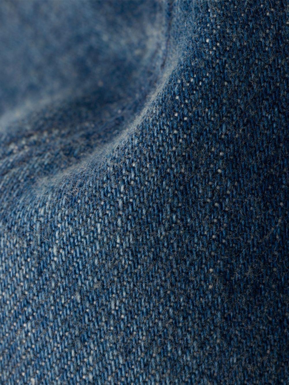 triangle-logo denim bucket hat Product Image