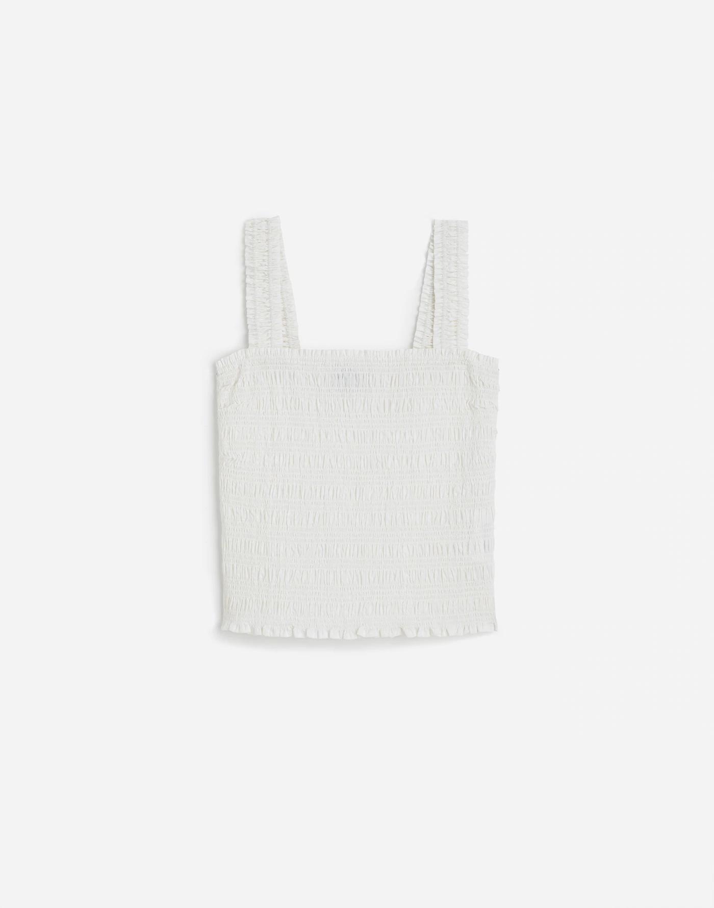 Poplin Smocked Tank Product Image
