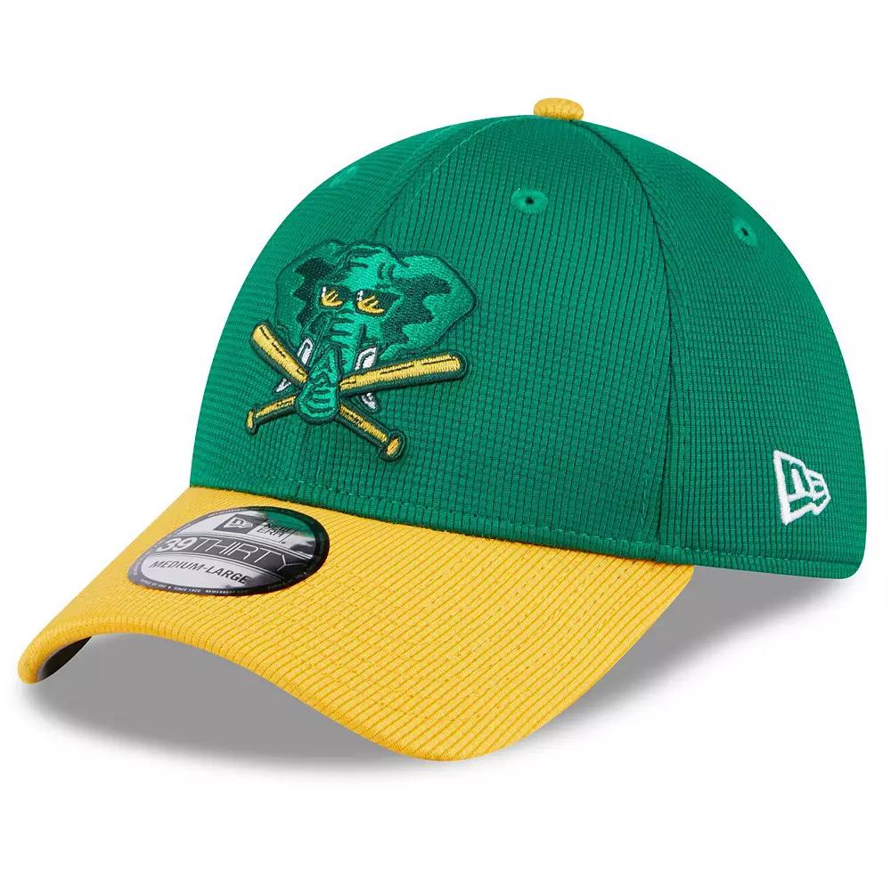 Men's New Era  Kelly Green Oakland Athletics 2024 Batting Practice 39THIRTY Flex Hat, Size: Small/Medium Product Image